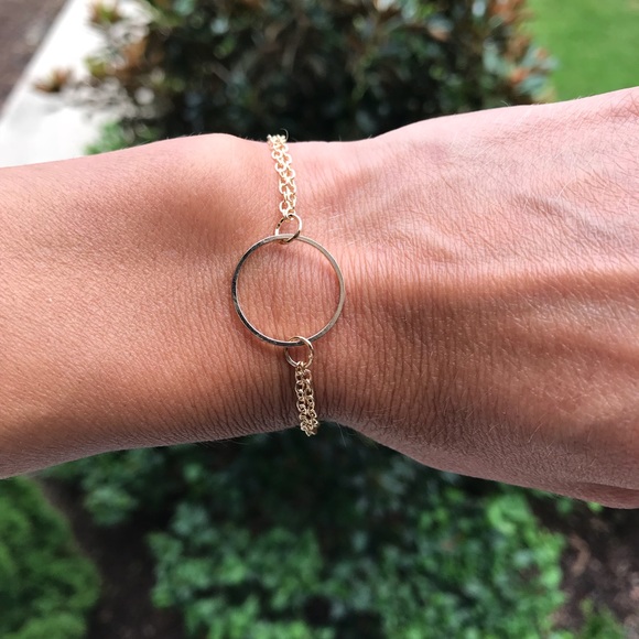 Bella Smyle Jewelry - GB12 | Classy Ring Double Gold Toned Bracelet